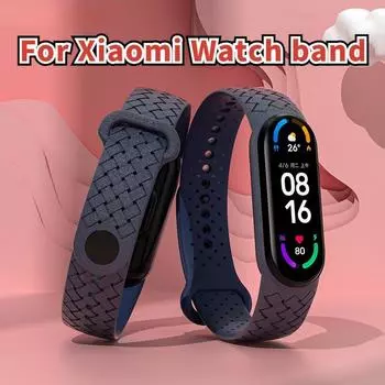 Силиконовый плетеный браслет Solo для Xiaomi Mi Band 7, быстрая замена спортивных умных часов Correa NFC Miband 4, 5, 6, ремешок