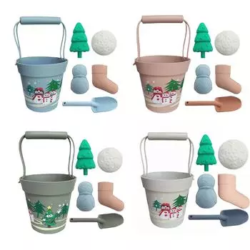 Силиконовый пляжный набор для малышей, чтобы играть в песок, воду и снег One Size синий