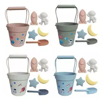 Силиконовый пляжный набор для малышей, чтобы играть в песок, воду и снег One Size синий