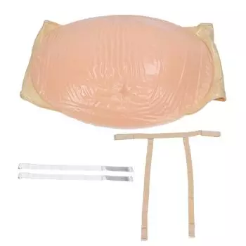 Силиконовый поддельный живот для беременной женщины, мягкий эластичный искусственный накладной живот, реквизит для актерских выступлений, цвет кожи 4