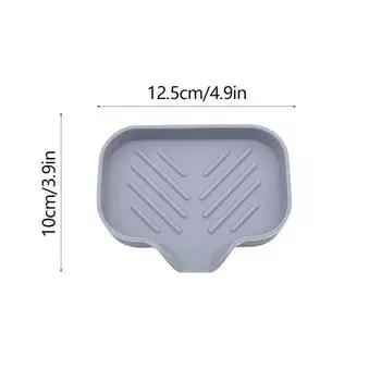 Силиконовый поддон для раковины со сливом, держатель для хранения губки для мыла, щетка для мытья посуды, полка для хранения мыла, кухонный органайзер S