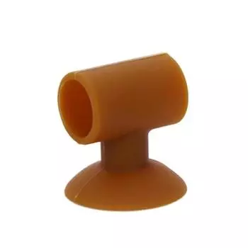 Силиконовый присосок для двери и ударопрочный, без сверления, противоударный, стеклянный буфер, резиновая дверная ручка, настенный дверной стопор для ванной One Size кофейный