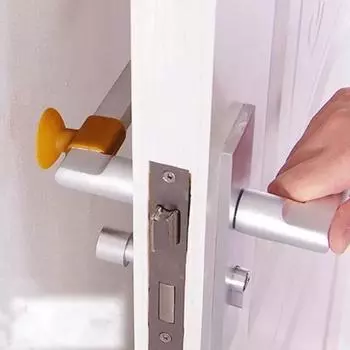 Силиконовый присосок для двери и ударопрочный, без сверления, противоударный, стеклянный буфер, резиновая дверная ручка, настенный дверной стопор для ванной One Size кофейный