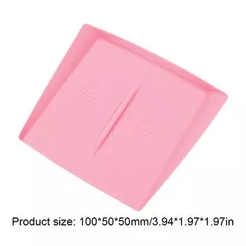 Силиконовый противоскользящий коврик для центрального управления телефоном беспроводной зарядный коврик центральный контроль нескользящий коврик для Tesla Model 3 Highland 2024 серый