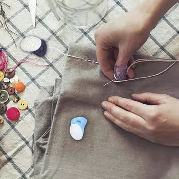 Силиконовый противоскользящий наперсток для бытового шитья DIY инструменты протектор стеганые принадлежности для рукоделия средний большой наперсток для лоскутного шитья