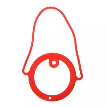 Силиконовый противоскользящий ремень для ручки бутылки с водой с прочной основой для переноски чашек, веревкой для переноски One Size красный