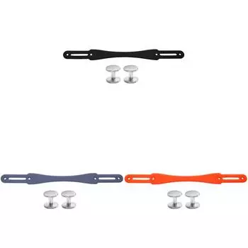 Силиконовый противоскользящий ремешок на ручке динамика с 2 парами винтов для JBL Xtreme 4(черный)