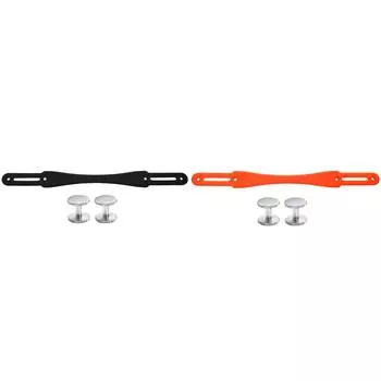 Силиконовый противоскользящий ремешок на ручке динамика с 2 парами винтов для JBL Xtreme 4(черный)