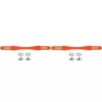 Силиконовый противоскользящий ремешок на ручке динамика + 2 пары винтов для JBL Xtreme 4(оранжевый)