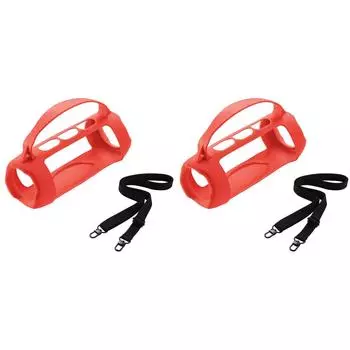 Силиконовый противоударный чехол для динамика JBL Charge 5 Wi-Fi (красный)