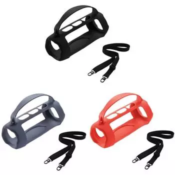 Силиконовый противоударный чехол для динамика JBL Charge 5 Wi-Fi (черный)