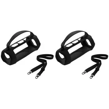 Силиконовый противоударный чехол для динамика JBL Charge 5 Wi-Fi (черный)