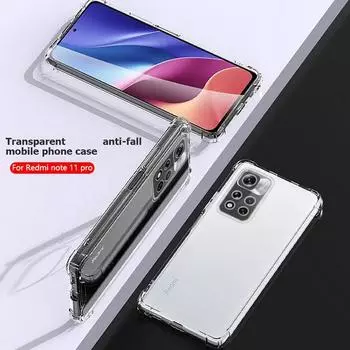 Силиконовый противоударный прозрачный прозрачный чехол для Xiaomi 14T 13T Pro 12T Poco F6 X6 Pro X5 Redmi Note 13 Pro 12 11 тонкий мягкий чехол для телефона Mi 11 Lite чистый