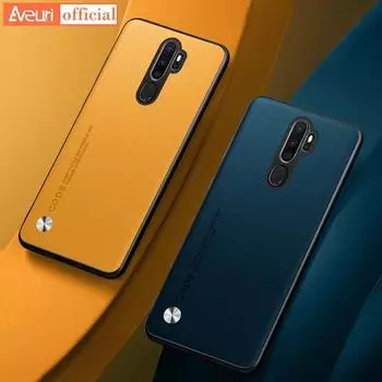 Силиконовый противоударный защитный чехол для телефона OPPO A5 A9 2020 Роскошный чехол из искусственной кожи для OPPO A11 A11X Матовая задняя крышка Coque For OPPO A5 2020 зелёный