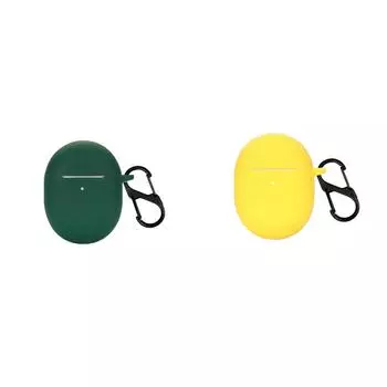 Силиконовый противоударный защитный чехол для зарядного устройства для Redmi Buds 4(Темно-зеленый) .