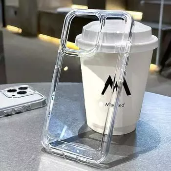 Силиконовый прозрачный противоударный чехол Armo для iPhone 15 14 13 12 11 Pro Max 7 8 Plus XR XS X Max, прозрачный защитный чехол для телефона For SE 2020