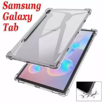 Силиконовый прозрачный противоударный чехол из ТПУ для Samsung Galaxy S6 10,5 , S6 lite 10,4 , S5E 10,5 , A 10,5 S6 T860 10.5 прозрачный