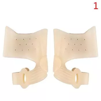 Силиконовый разделитель большого пальца ноги, 2 шт., корректор вальгусной костной ткани стопы, регулятор большого пальца