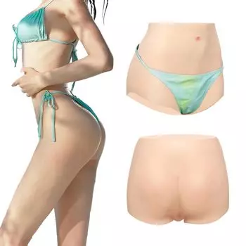 Силиконовый реалистичный секс-транс с бедрами легко надевать и снимать костюм поддельный для шорт [KUMIHO] брюки, отверстие, брюки, кроссдрессинг, уретра, лифтинг,