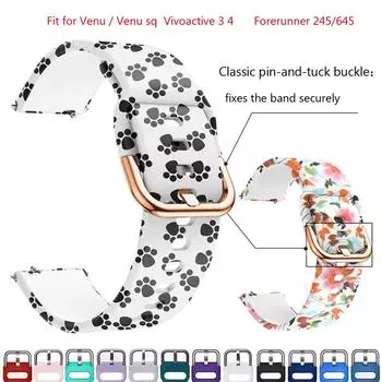 Силиконовый ремешок 20 мм 22 мм для Garmin Venu sq 2 plus Vivoactive 3 4 Venu, силиконовый ремешок для часов Garmin Forerunner 955 255 745 245 645, браслеты, ремни 20mm лавандовый