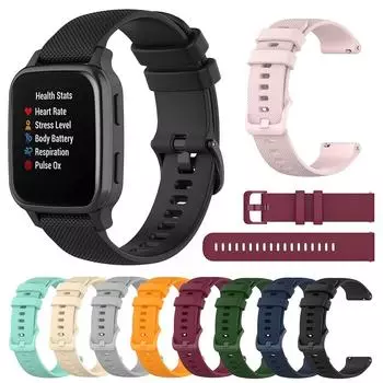 Силиконовый ремешок 20 мм для Garmin Venu/Venu SQ/Forerunner 245, ремешок для смарт-часов для Xiaomi Huami Amazfit Bip S/Bip U 20mm армия зеленый