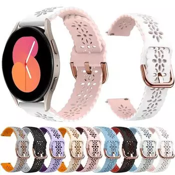 Силиконовый ремешок 20 мм для Samsung Galaxy Watch 6/4/5 40 44 мм, браслет для Galaxy Watch6 Classic 43 47 мм, ремешок/часы 5pro, ремешок 45 мм 20mm Universal