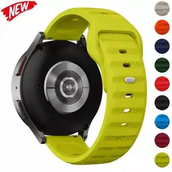 Силиконовый ремешок 22 мм 20 мм для Amazfit GTR 4/GTS 4, дышащий браслет, Samsung Galaxy Watch 5/4/3, Huawei Watch 4/3/GT3-2 Pro Band