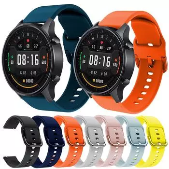 Силиконовый ремешок 22 мм для часов Xiaomi, цветной сменный ремешок для умных часов, ремешок для часов Huami Amazfit GTR 2 GTR 4/3 22mm светло-фиолетовый