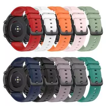 Силиконовый ремешок 22 мм для Xiaomi Watch S1/S1 Active Smart Watch Band для Xiaomi Watch Color 2/Color Sport чёрный