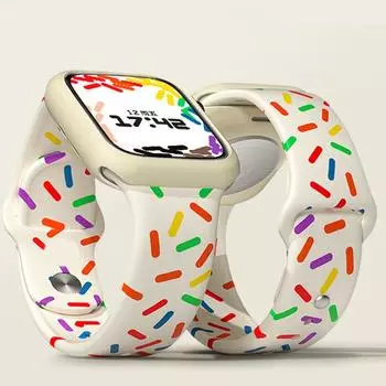 Силиконовый ремешок для Apple Watch Band 42 мм, 45 мм, 38 мм, 44 мм, 40 мм, резиновый спортивный ремешок для умных часов, браслет iWatch Series 8 7 6se53
