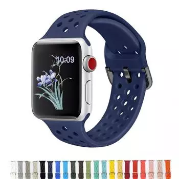 Силиконовый ремешок для Apple Watch Band 49 мм, 41 мм, 45 мм, 40 мм, 44 мм, 38 мм, 42 мм, эластичный ремень, ремешок для часов, браслет IWatch 3, 5, 6 SE, 7, 8 Ultra 38mm 40mm 41mm фиолетовый