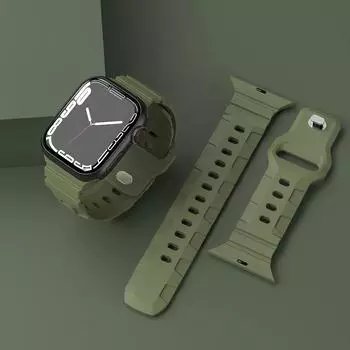 Силиконовый ремешок для Apple Watch, ремешок 49/45/41/40/44/38/42 мм, резиновый браслет для iWatch series 3 5 6 se 7 8 Ultra Band