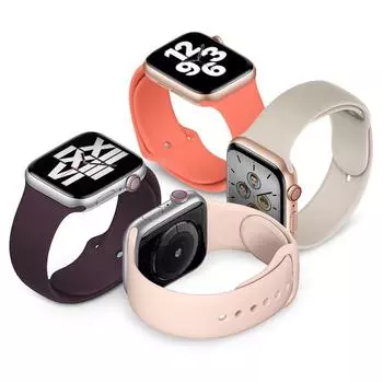 Силиконовый ремешок для Apple Watch, ремешок для часов 44 мм, 40 мм, 42 мм, ультра 49 мм, 8, 3, 4, 5, 6 SE, ремешок для часов Correa, браслет iWatch series 7, 41 мм, 45 мм 38 40 41 mm S-M