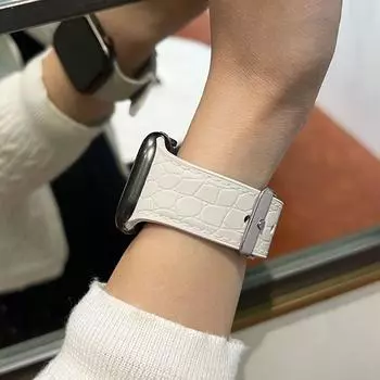 Силиконовый ремешок для Apple Watch - ремешок для часов для iWatch Ultra/9/8/7/6/5/4/3/2/1/SE/SE2022 Квадратная пластинчатая пряжка 49 мм 45 мм 44 мм 42 мм 41 мм 40 мм 38 мм для 42/44/45/49mm чёрный