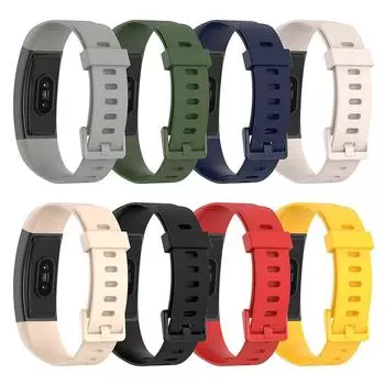 Силиконовый ремешок для браслета Realme RMA199/RMA183, браслет для умных часов чёрный