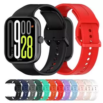 Силиконовый ремешок для браслета Redmi Watch 5 Smart Watch Band For Redmi Watch 5 чёрный