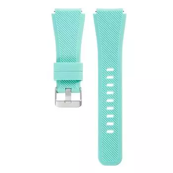 Силиконовый ремешок для часов 22 мм для Samsung Galaxy Watch 3/Gear S3 S4 46 мм/Gear S2 S3 Frontier/Huawei Watch 2 Pro/Huami AMAZFIT 2 Pebble time S циан