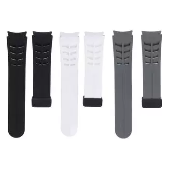 Силиконовый ремешок для часов 44 мм с магнитной застежкой, быстросъемный, удобный ремешок для Galaxy Watch Black