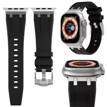 Силиконовый ремешок для часов Apple Watch Band Ultra 2 49 мм 9 8 7 45 мм 41 мм спортивный мягкий браслет IWatch 9 6 5 4 SE 44 мм 42 мм 40 мм 38 мм Band 42mm 44mm 45mm 49mm