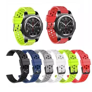 Силиконовый ремешок для часов для Samsung Gear S2 R380/S3 Frontier/Classic/Gear 2 Neo R381 Gear Live R382 Ремешок для часов для Huawei Watch 2 Classic