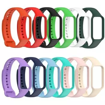 Силиконовый ремешок для часов для Xiaomi Mi Band 8 Active/Redmi Band 2, аксессуары для ремешка для часов Mi Band 8, активные замены For Mi Band 8 Active фиолетовый