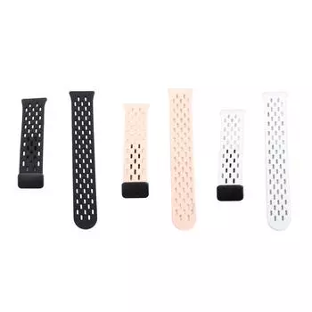 Силиконовый ремешок для часов Galaxy Fit 3 Smartwatch сменный ремешок для мужчин и женщин быстросъемный пористый Black