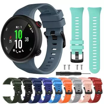 Силиконовый ремешок для часов Garmin Forerunner 45 45S, ремешок для умных часов Garmin Swim 2, браслет-ремень Garmin Forerunner 45 армия зеленый