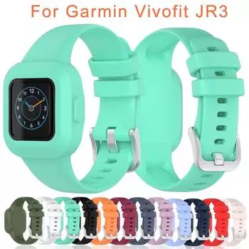 Силиконовый ремешок для часов Garmin Vivofit JR3, браслет, умные часы, водонепроницаемый браслет для Vivofit JR 3, аксессуары для часов for Vivofit Jr3 чёрный