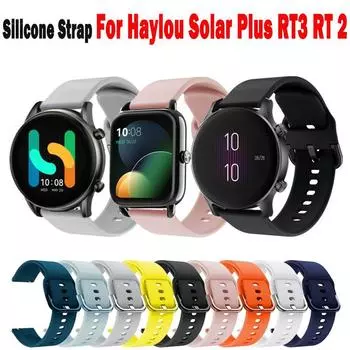 Силиконовый ремешок для часов Haylou Solar Plus RT3 RT 2 RS3 RS4, спортивный ремешок для Haylou Solar GS GST Lite LS02 Pro, дышащий браслет