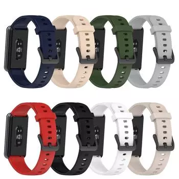 Силиконовый ремешок для часов Realme, умный браслет, сменный ремешок для часов, ремешок для Realme, браслет RMA199 чёрный