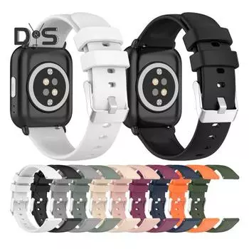 Силиконовый ремешок для часов, регулируемый ремешок для часов, безопасный для кожи, устойчивый к поту, быстросъемный ремешок для часов, запасные части для Huawei GTS4 Mini 20mm светло-серый