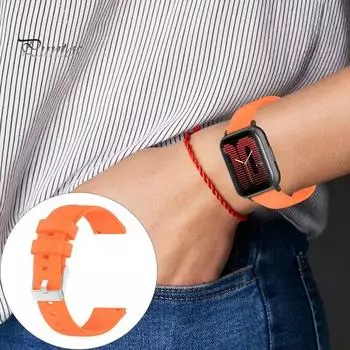 Силиконовый ремешок для часов, регулируемый ремешок для часов, безопасный для кожи, устойчивый к поту, быстросъемный ремешок для часов, запасные части для Huawei GTS4 Mini 20mm светло-серый