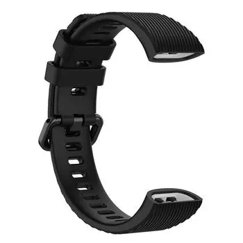 Силиконовый ремешок для часов с пряжкой для Band 4 Pro TER-B29S (черный)