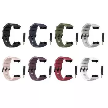 Силиконовый ремешок для часов с заменой ремня для инструментов для Amazfit T-Rex 2 A2169 чёрный